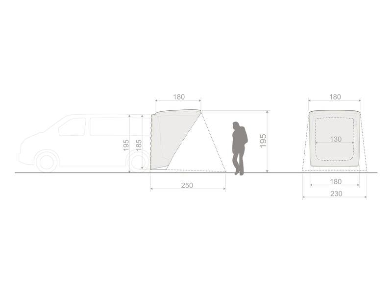 VAUDE Heckzelt Drive Van Trunk Vorzelt