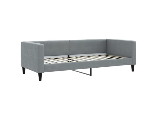 VIDAXL - Lit de jour avec lit gigogne gris clair 90x200 cm tissu