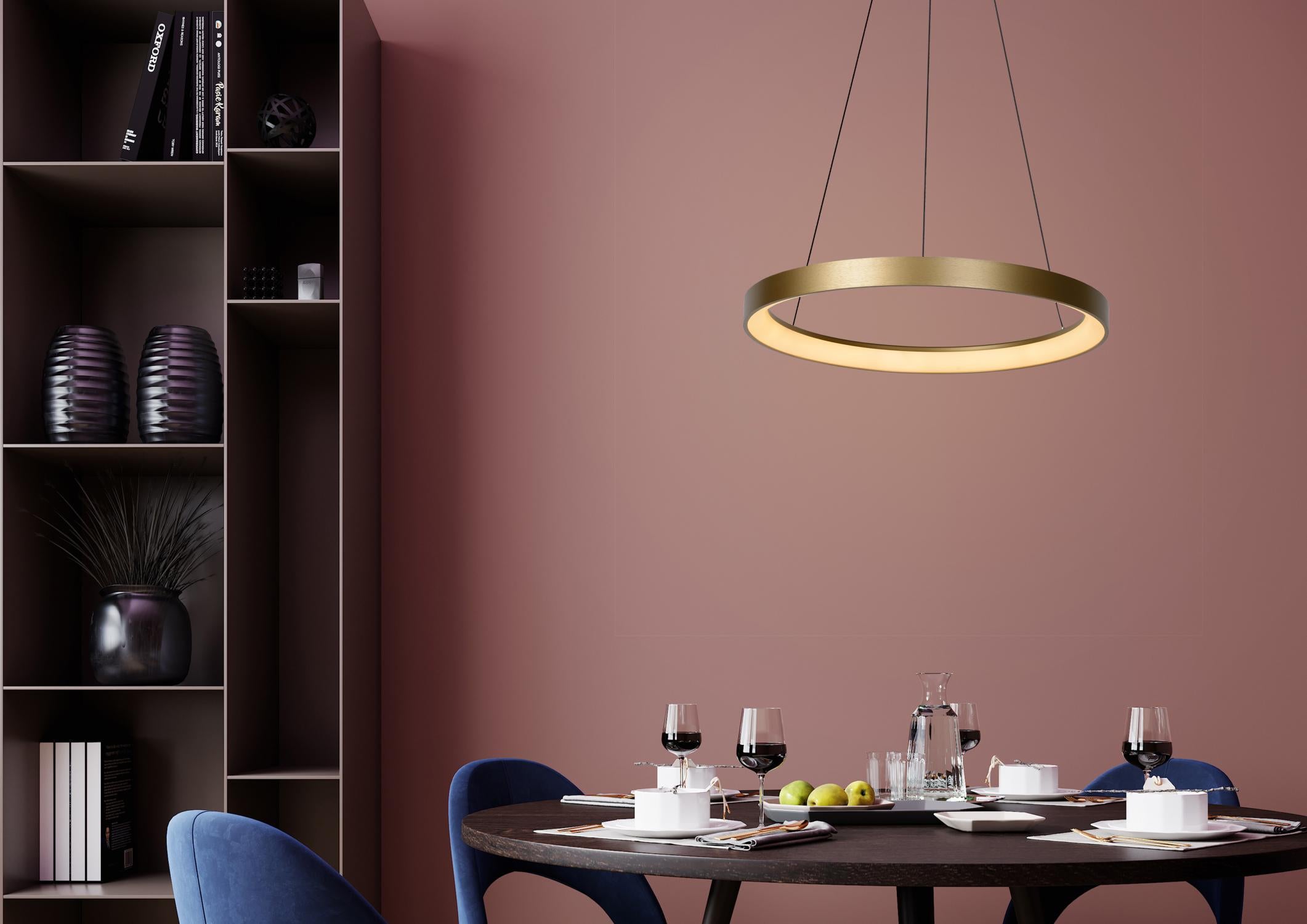 Vidal hanglamp LED Ã58 mat goud