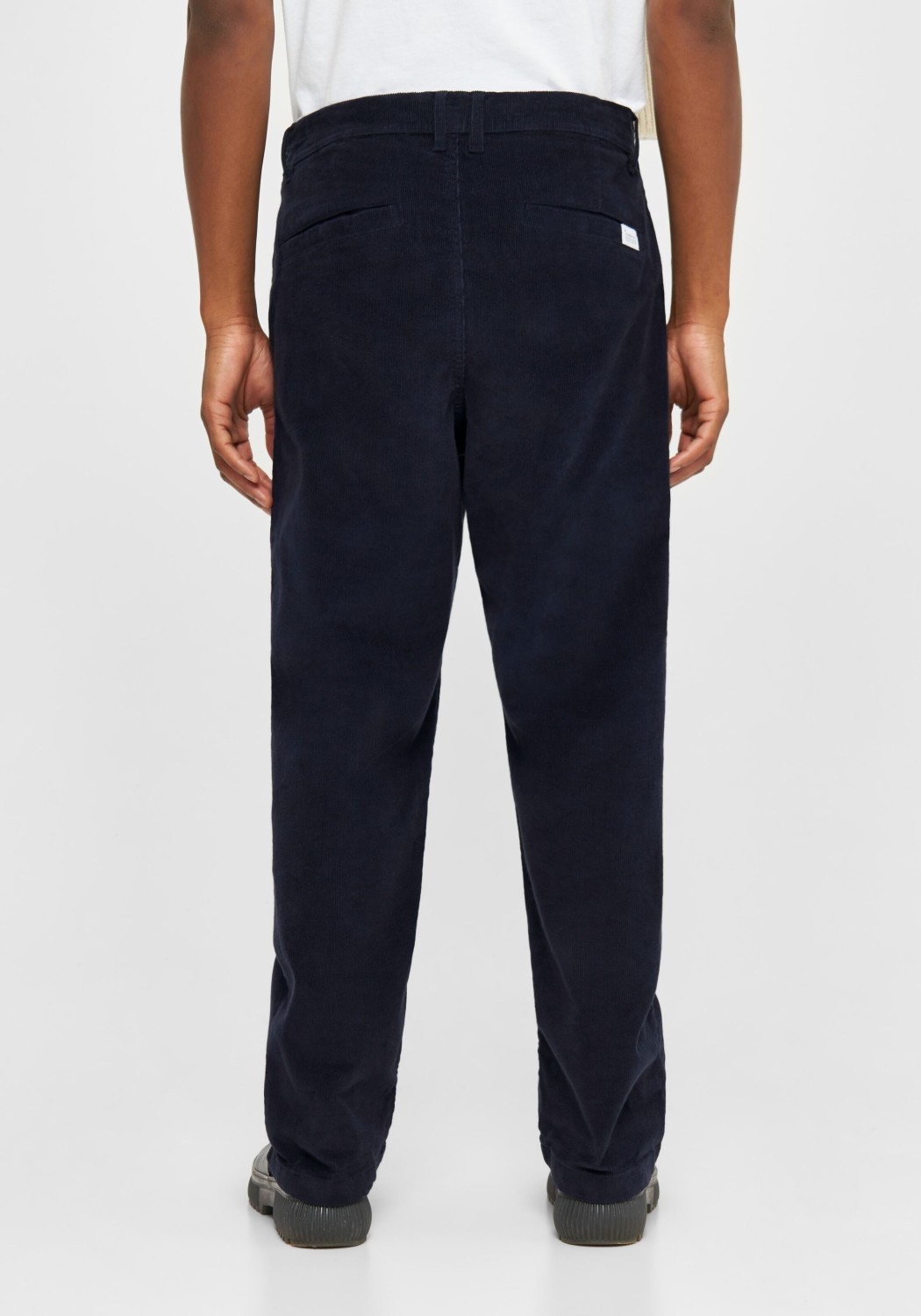 Knowledge Cotton Apparel Cord-Hose Flint Wide Corduroy Chino Pants Night Sky