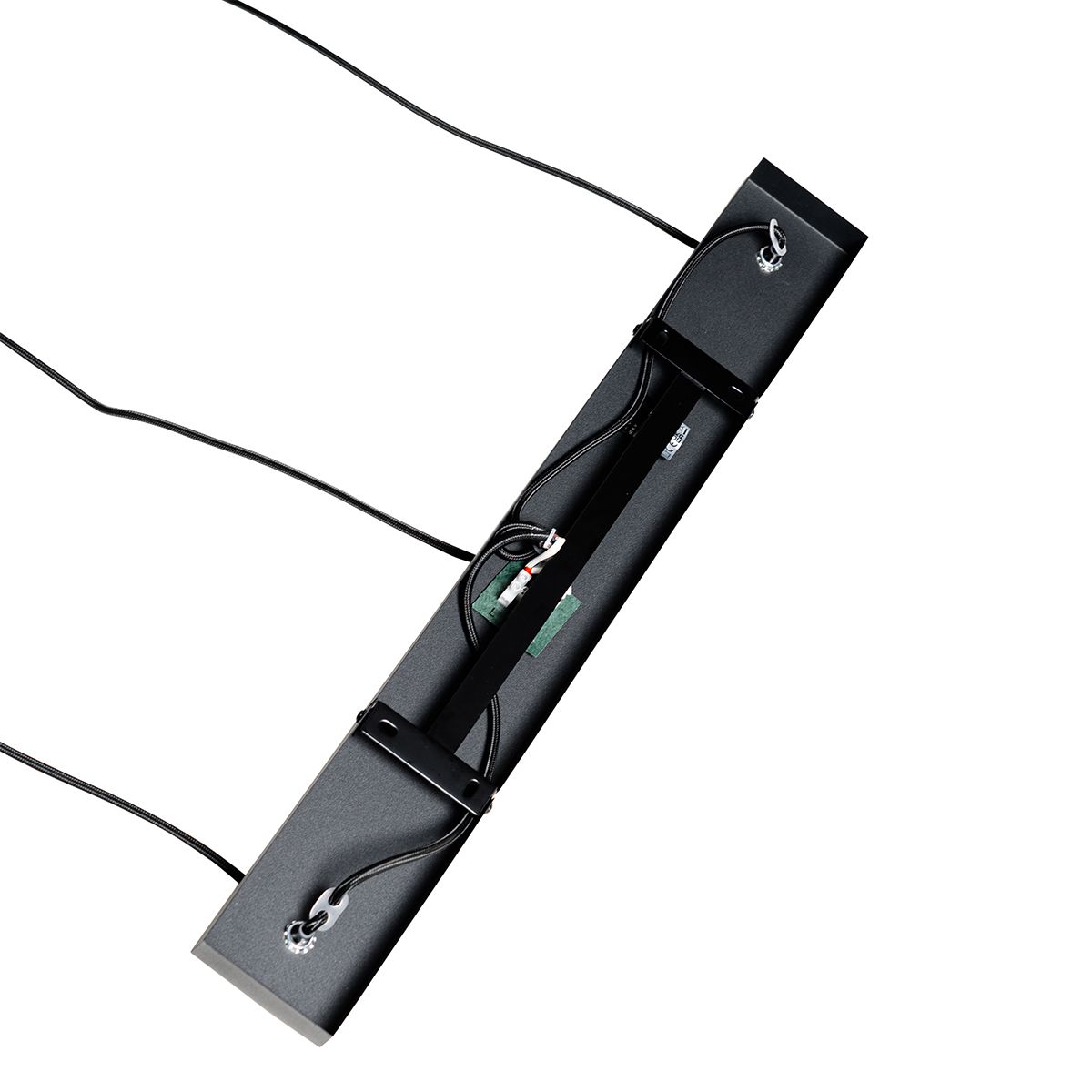 Oosterse hanglamp zwart met bamboe 3-lichts - Rayan