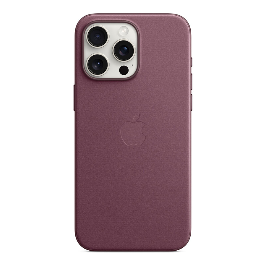 Apple Coque en tissage fin avec MagSafe pour iPhone 15 Pro Max - Mûre