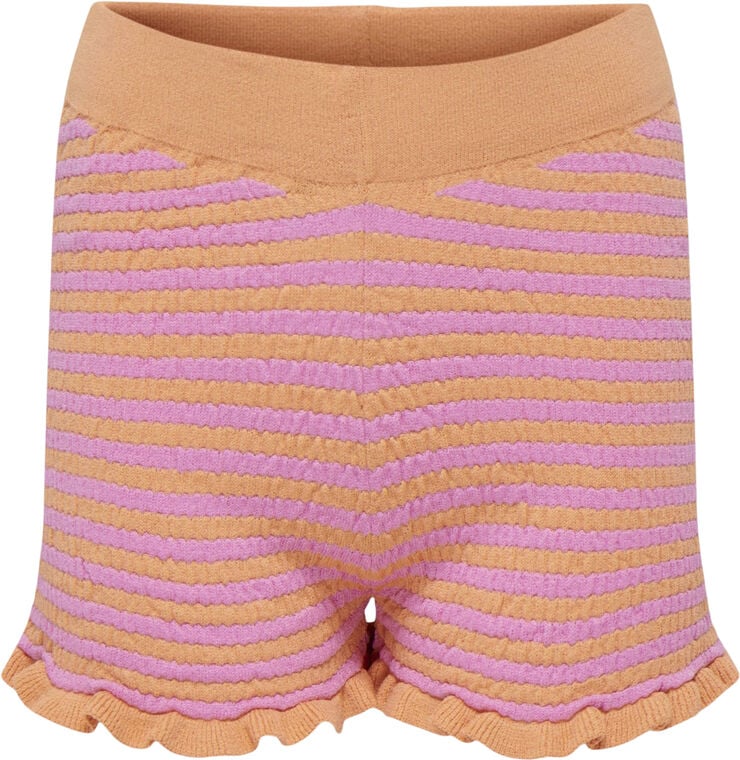 ONLY KOGSALLY CREPE SHORTS KNT Orange chiffon/fuchsia pink