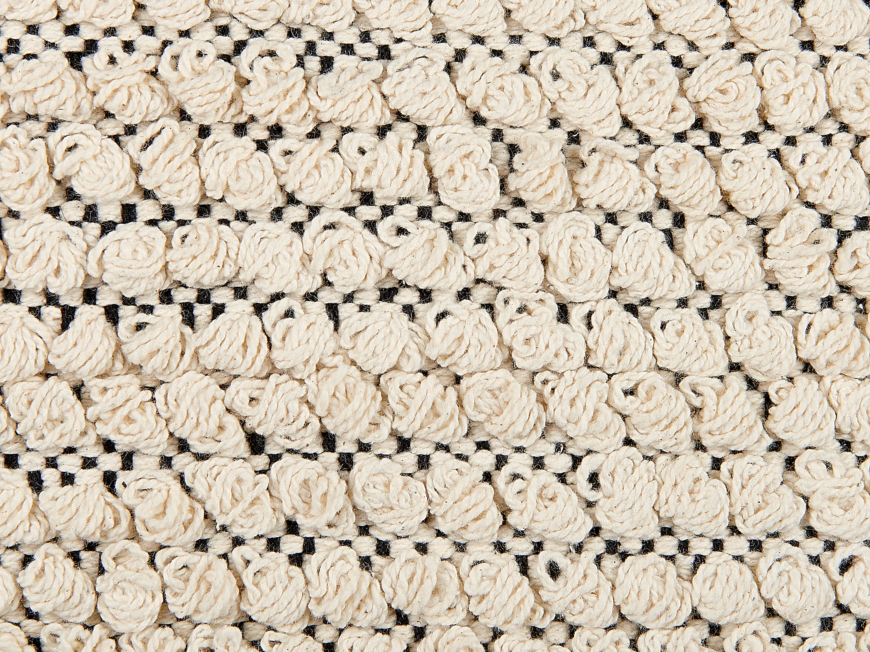 Set van 2 sierkussens HOWEA Katoen 45 x 45 cm Beige geometrisch patroon