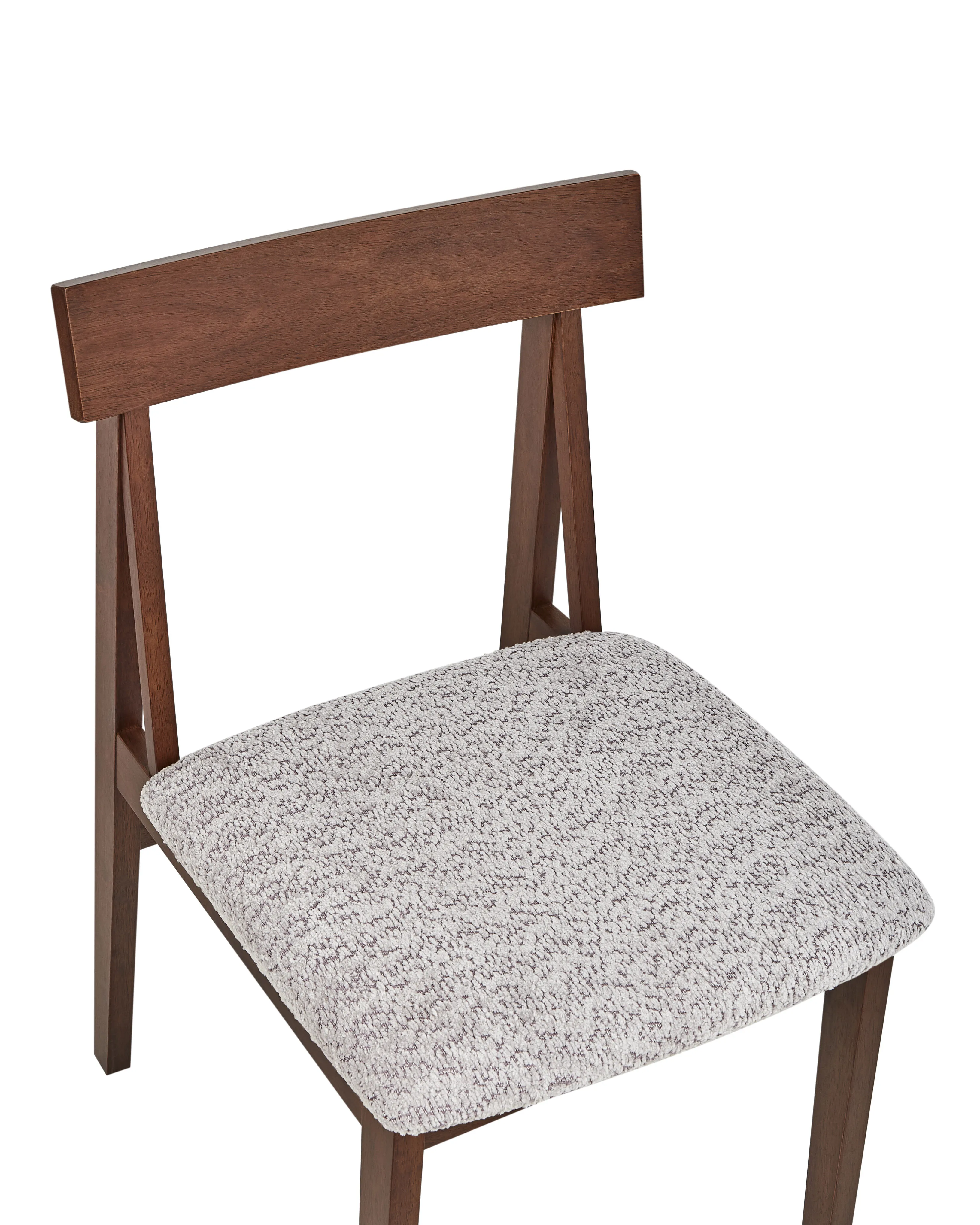 Set van 2 eetkamerstoelen ISLE Hout Bruin/grijs