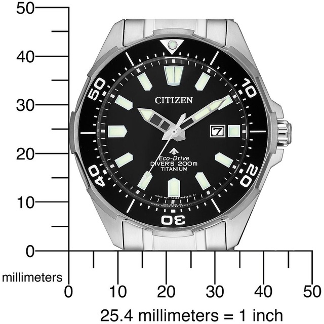 Citizen Taucheruhr »Promaster Marine Eco-Drive Diver 200 m« Armbanduhr, Herrenuhr, Solar, Titan, bis 20 bar wasserdicht, Datum