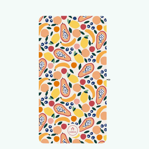 Lake Como - Serviette microfibre rectangulaire rose