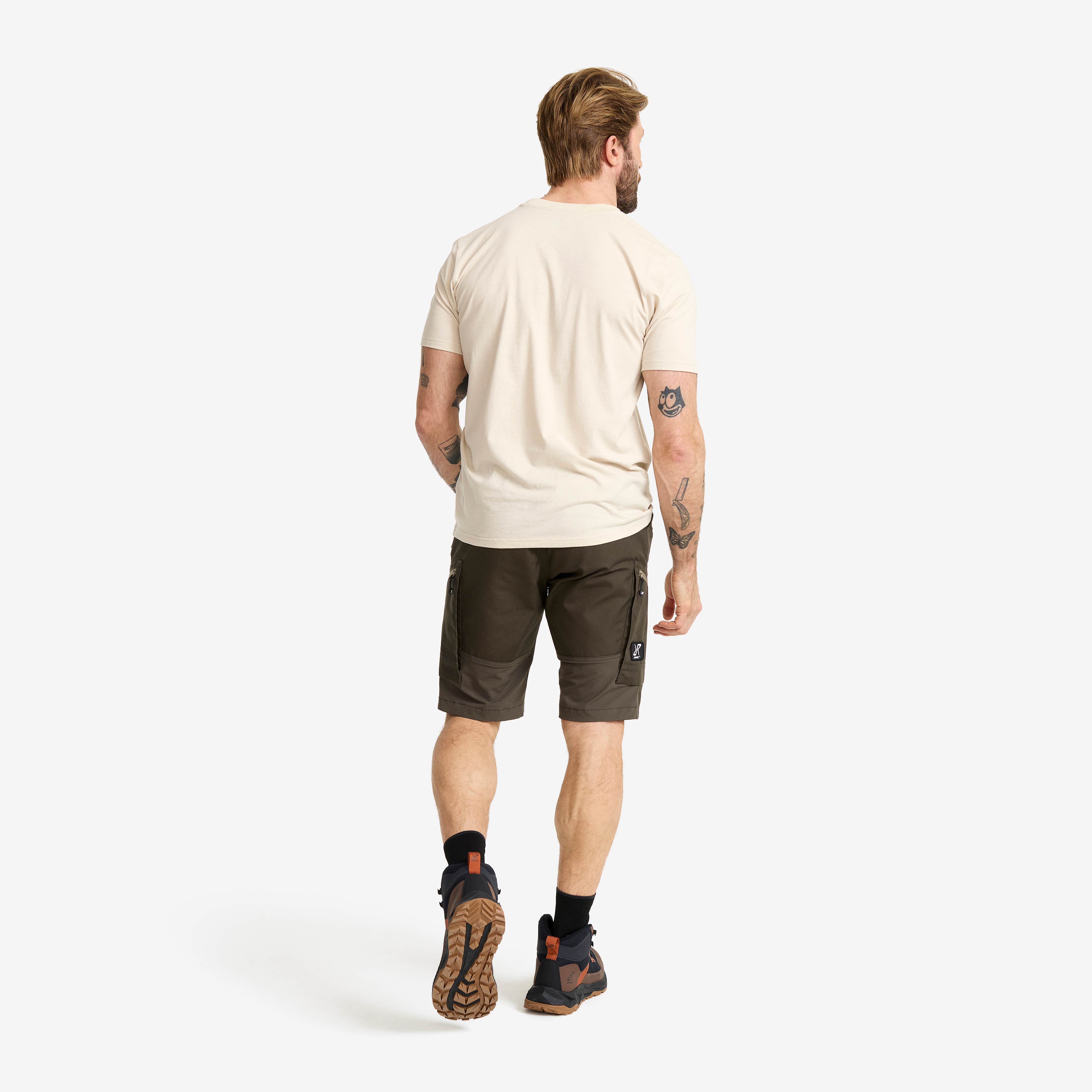 Easy Graphic T-shirt Herre Oatmeal