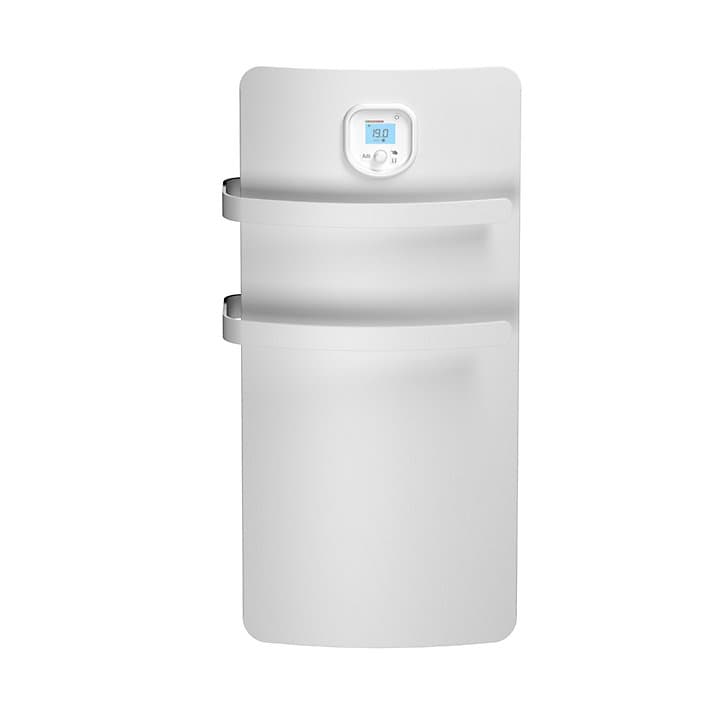 Sèche-serviettes électrique à inertie sèche Noirot Anuri blanc 500W + soufflerie 700W