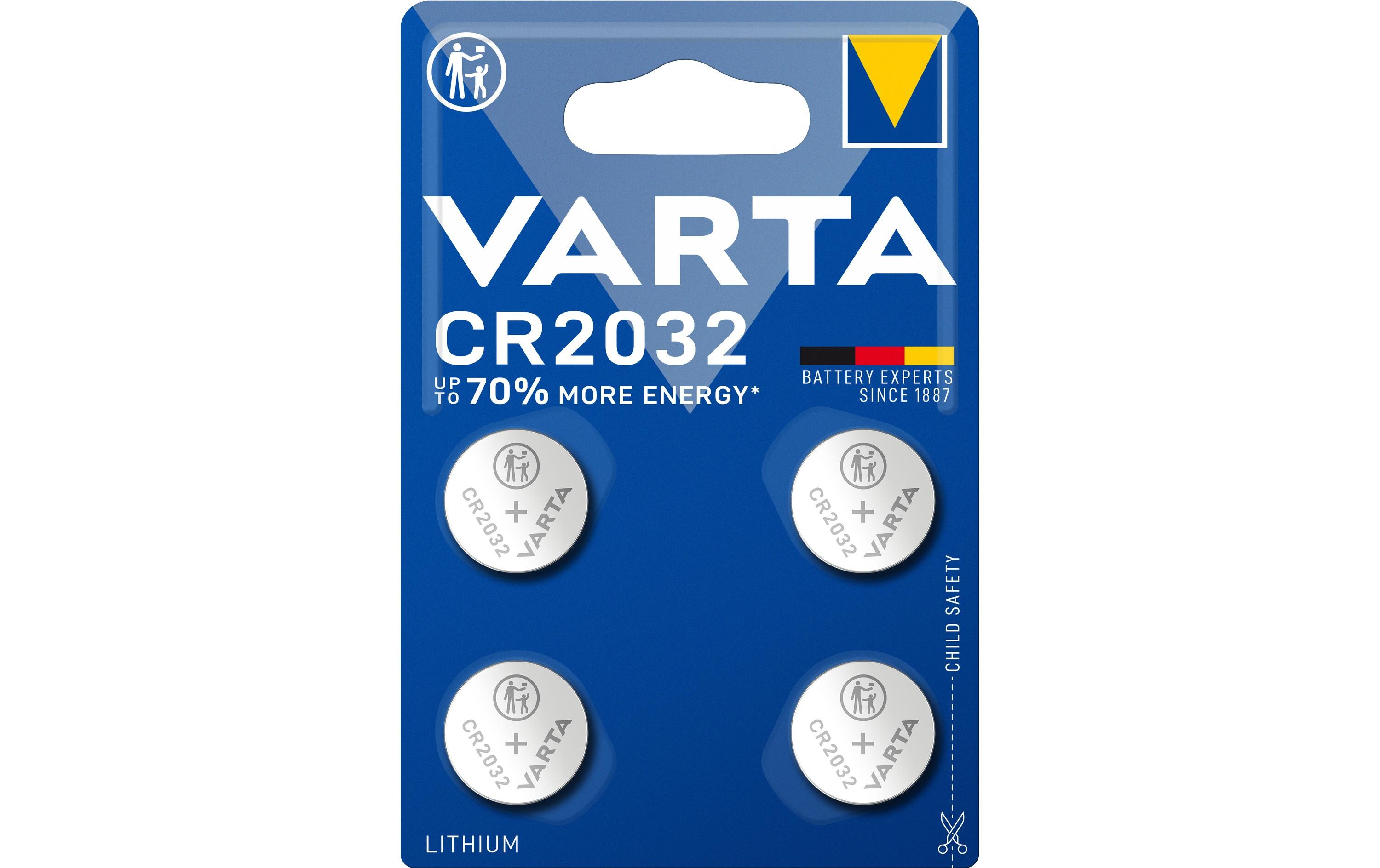 Knopfzelle CR2032 , 4 StückCR 2032 Knopfzellen im 4er-pack