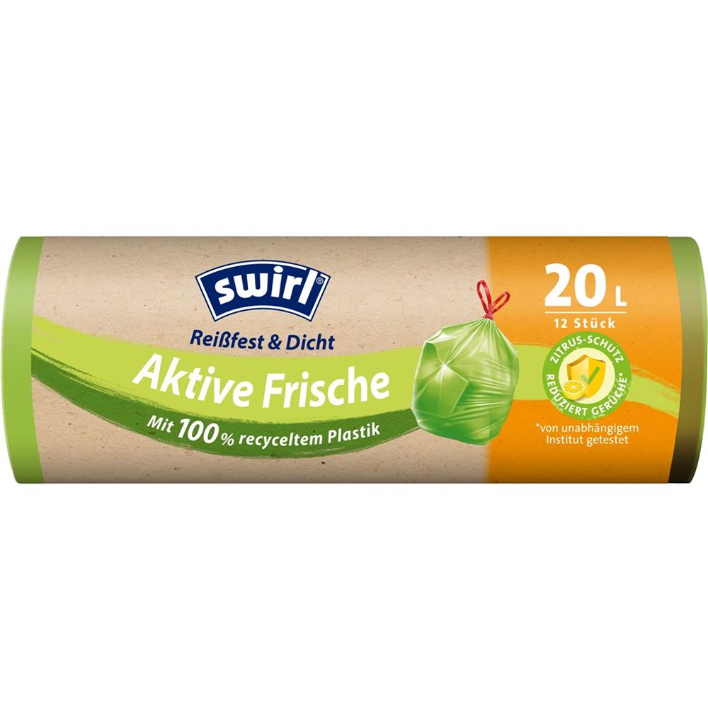Swirl Müllbeutel Aktive Frische<br>12 Stück, 20l