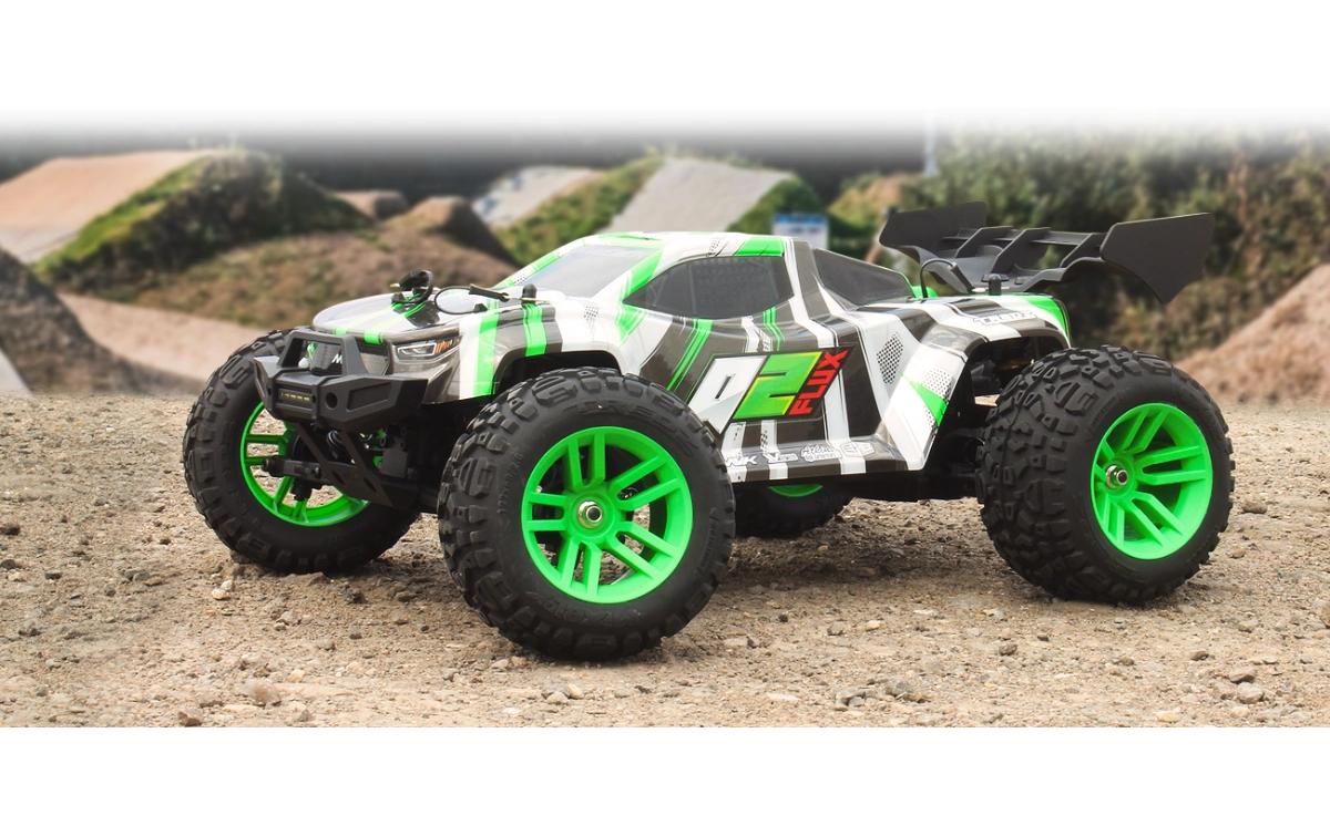 Stadium Truck Quantum2 XT Flux Grün , 1:10<br>Off-Road RC Modell mit Brushless Allradantrieb