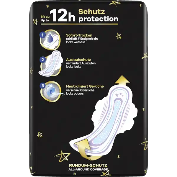 Ultra Secure Night Binden Extra mit Flügeln Big Pack + 2 Gratis