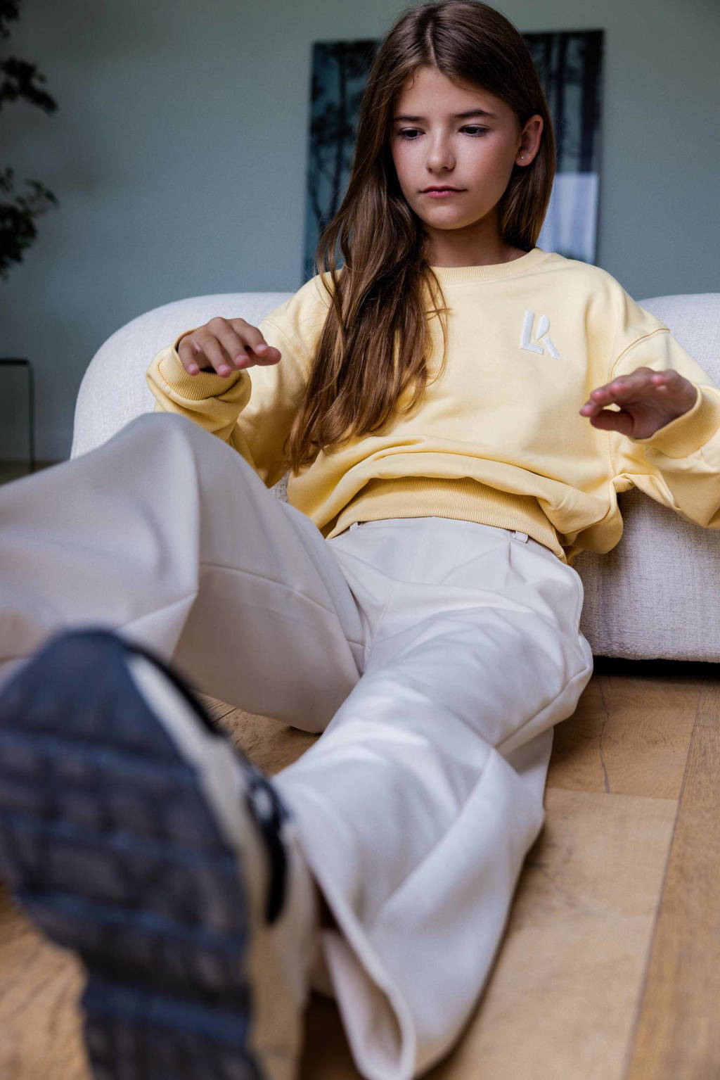 LOOXS loose fit broek wit