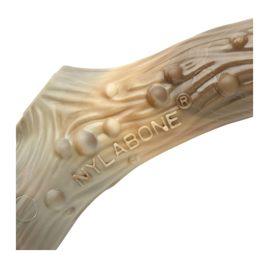Osso de nylon Nylabone, alternativa ao chifre de veado, para cães.