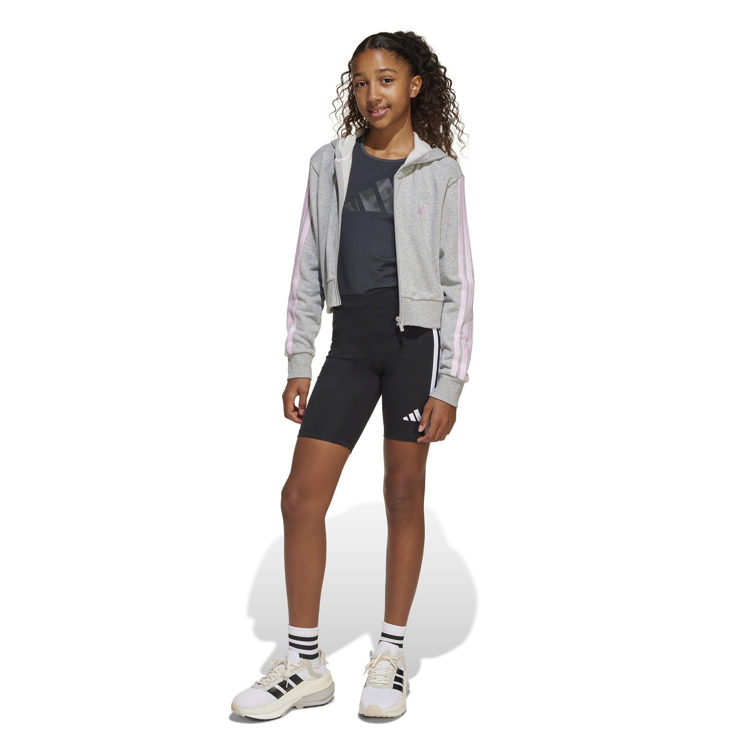 adidas Essentials Crop Gilet En Coton Enfants - Gris