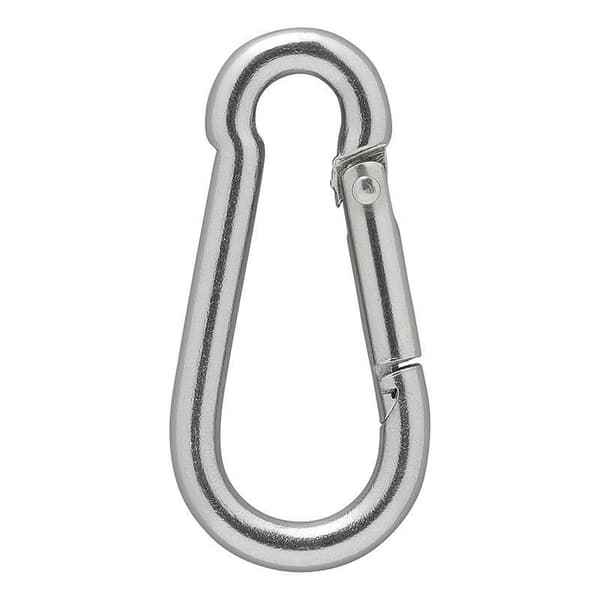 Karabinkrok rustfritt stål 6x60mm 2 stk i blister
