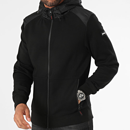 Veste Zippée Capuche Redstephen Noir