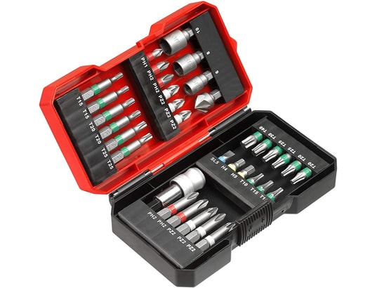 KWB - Coffret embouts de vissage Coffret 34 embouts de vissage pour perceuse visseuse sans fi...
