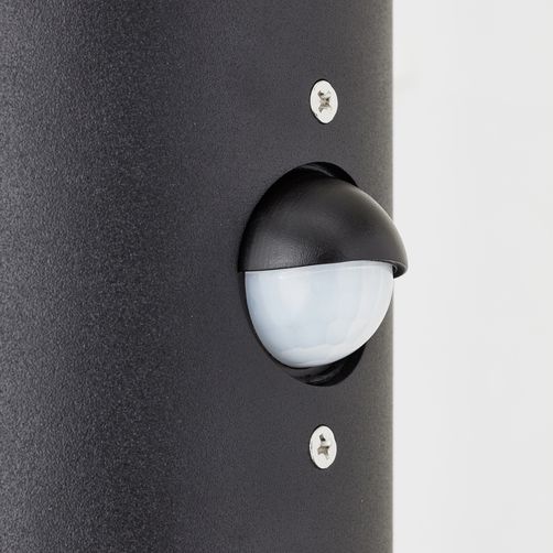 BRILLIANT Sergioro Außenwandleuchte 2flg Bewegungsmelder schwarz matt | 2x A60, E27, 20W, geeignet für Normallampen (nicht enthalten)