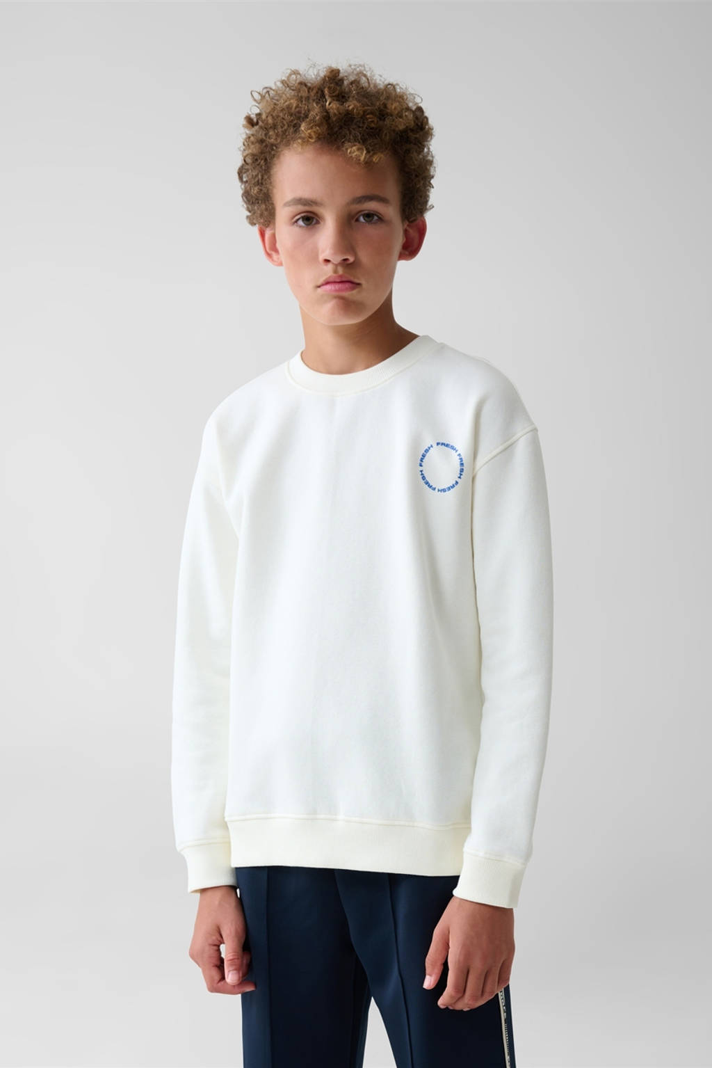 Shoeby sweater met backprint wit