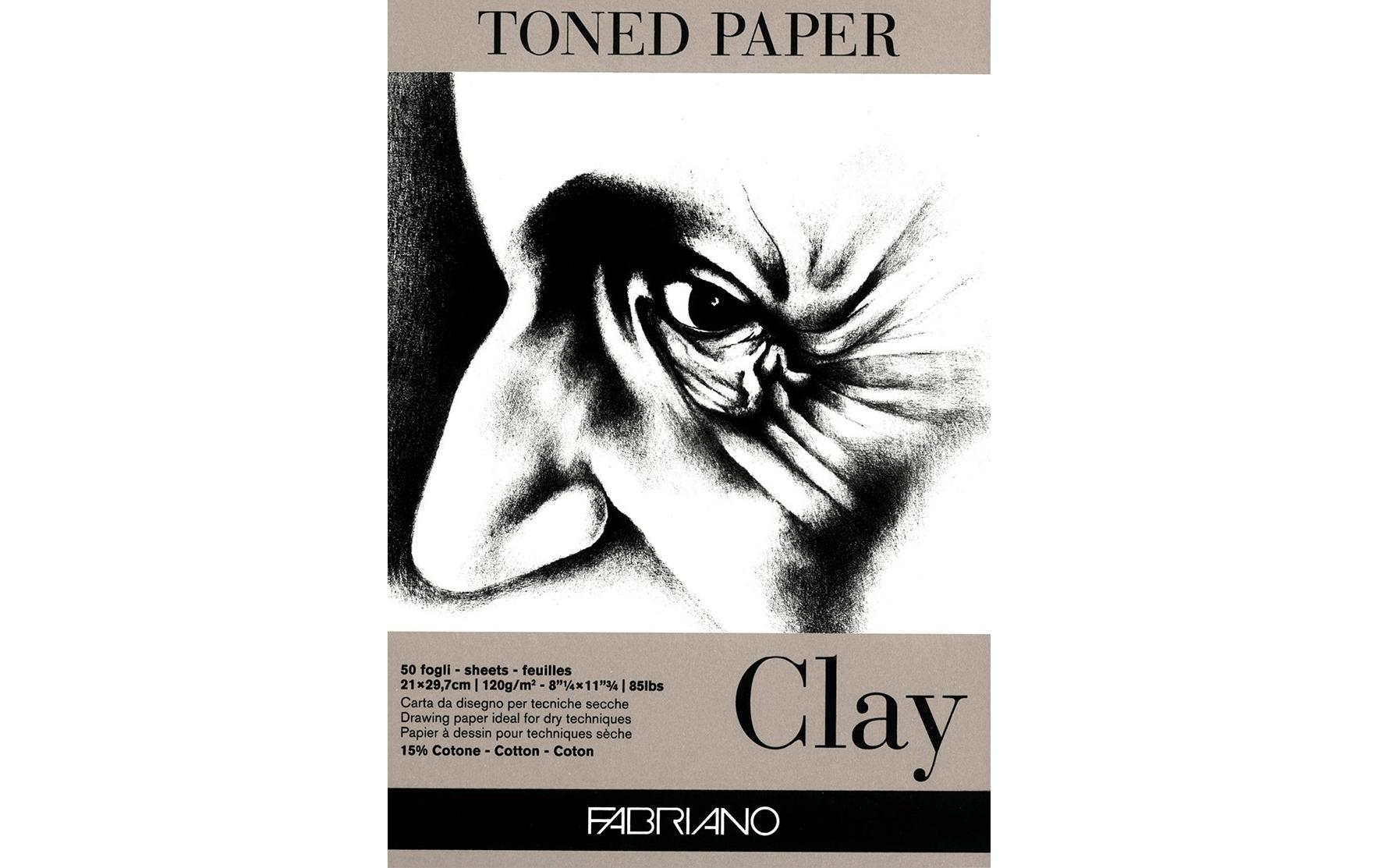 Zeichenblock Toned Clay A4, 50 BlattPapier für Künstler zum Skizzieren und Zeichnen