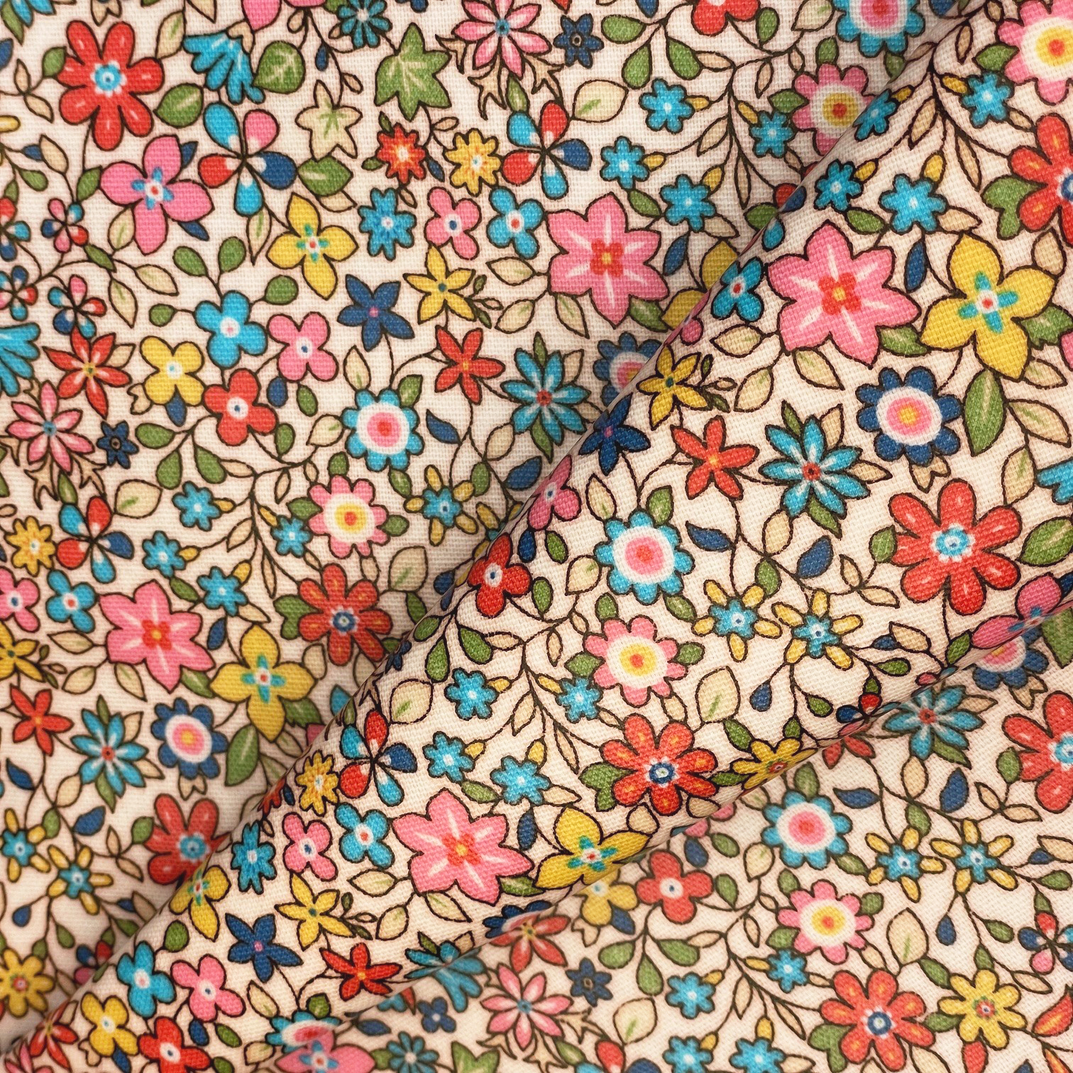 Tissu Enduit Au Mètre Mille Et Une Fleurs