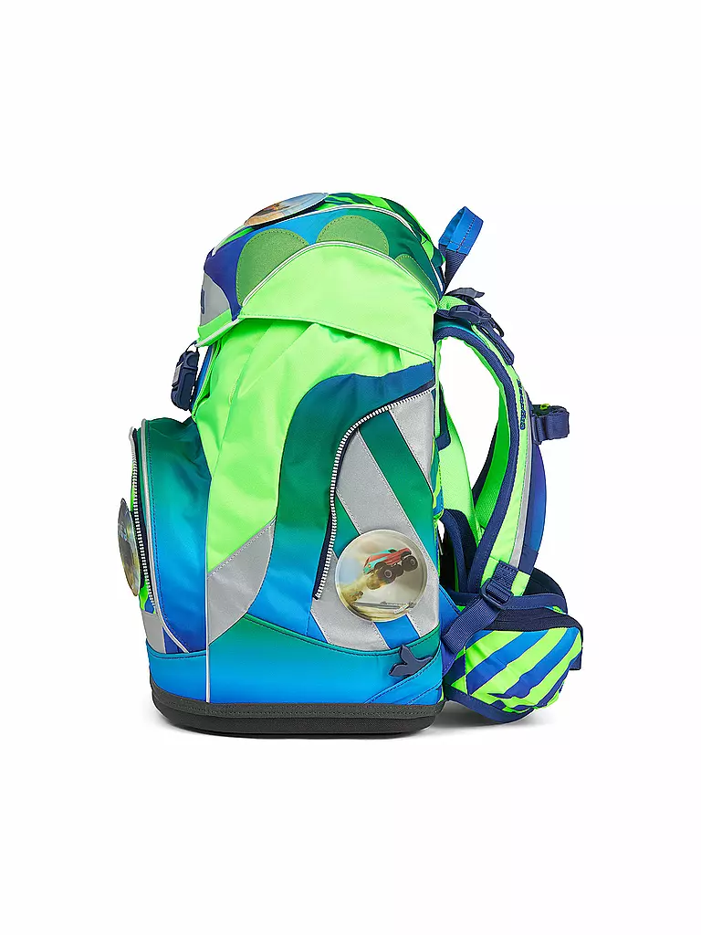 ERGOBAG Schulrucksack Set 6tlg Pack - TruckBär Neo Edition grün