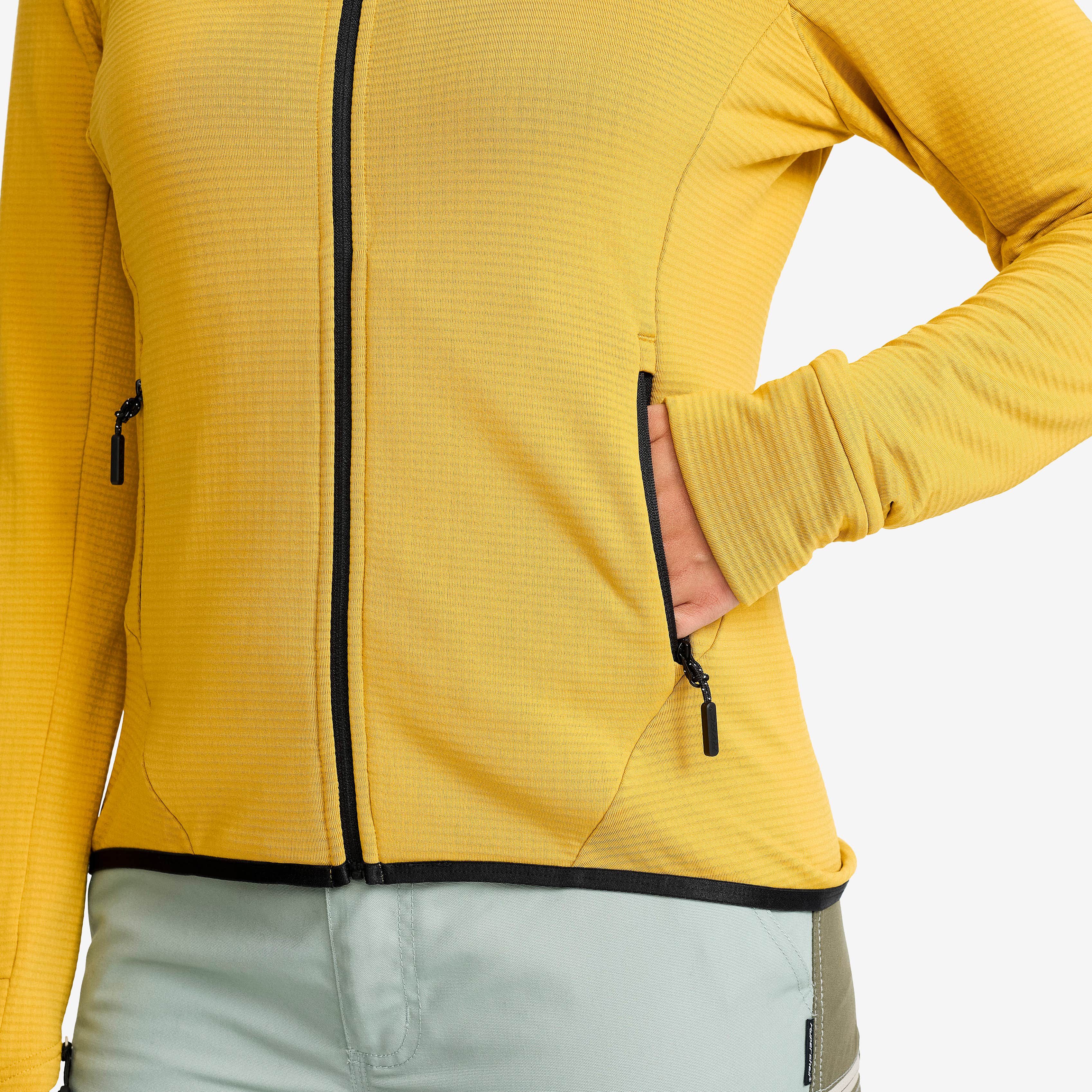 Waffle Hoodie Dame Sauterne