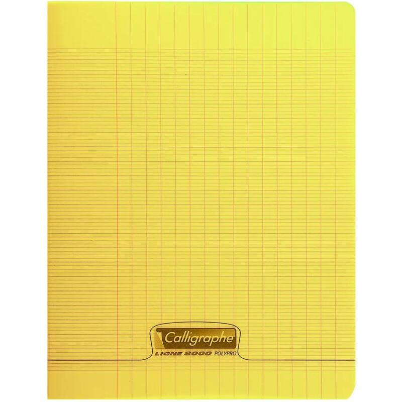 Cahier piqué 8000 POLYPRO 17x22 cm 48 pages grands carreaux 90 g