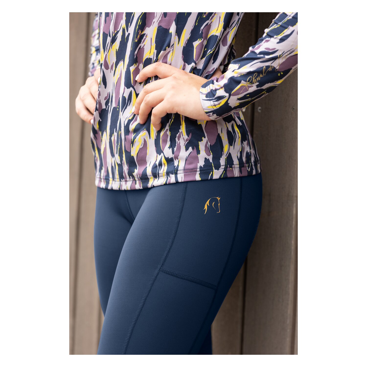 Cheval de Luxe Funktionsshirt Evry - navy print