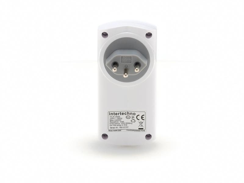 Intertechno Funk-Zwischenstecker ITLR-3500T Hochwertiger Funk-Zwischenstecker mit wählbarer Abschaltautomatik