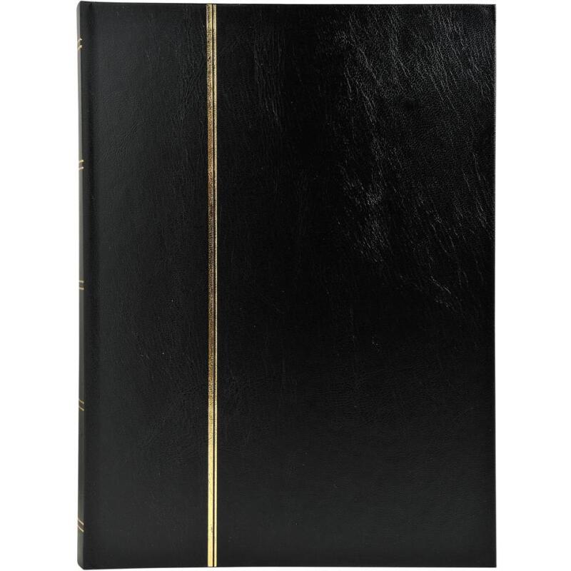 Album de timbres simili-cuir 64 pages noires - 22,5x30,5 cm