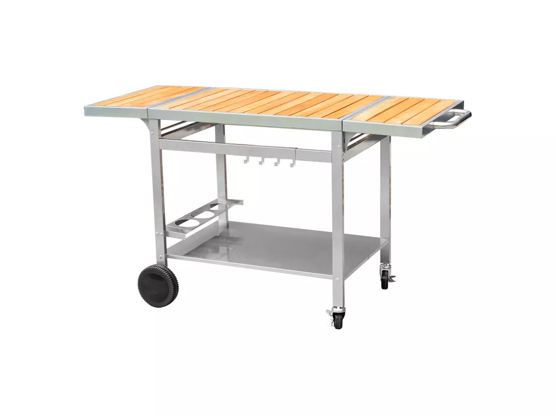 Desserte pour plancha en bois et métal GRANDI XL - COOK'IN GARDEN