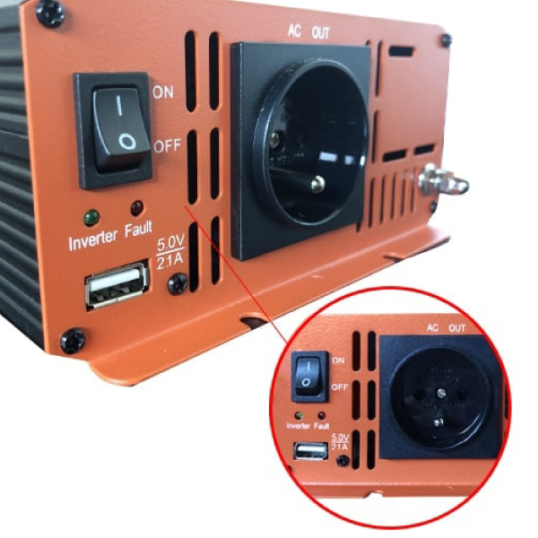 Convertisseur 12V 1500W Quasi Sinus Vechline