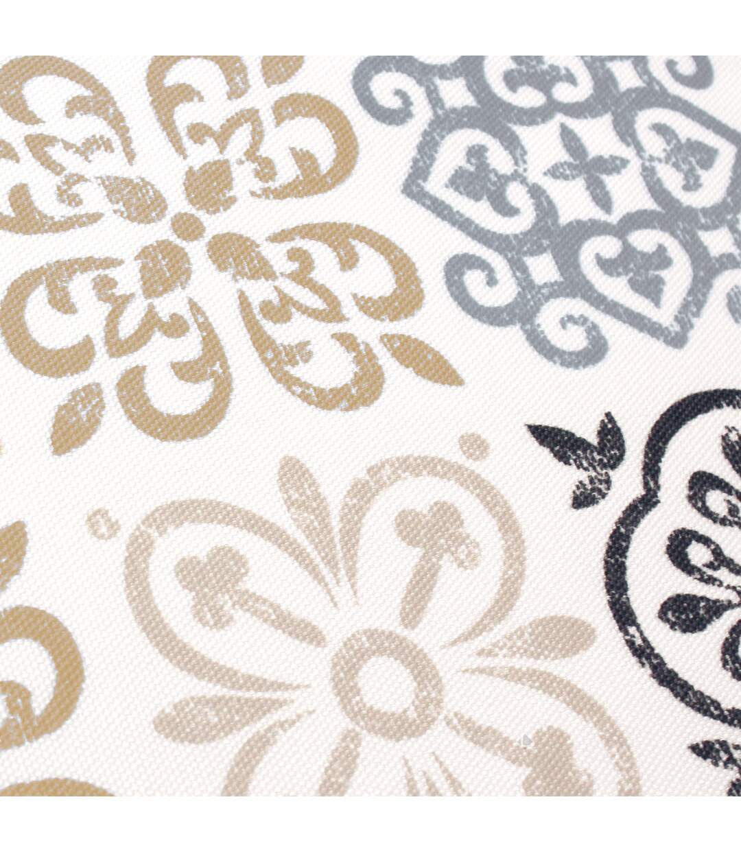 Nappe rectangle 150x250 cm imprimée 100% polyester CARO grège beige