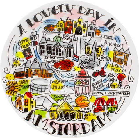 Blond Amsterdam bord City D 12 cm