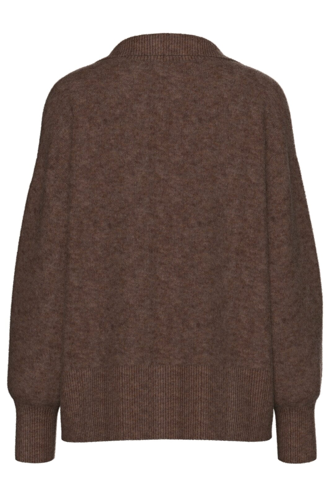 Pieces Pcmalou Ls Polo Knit 4824927 chicory coffee melange