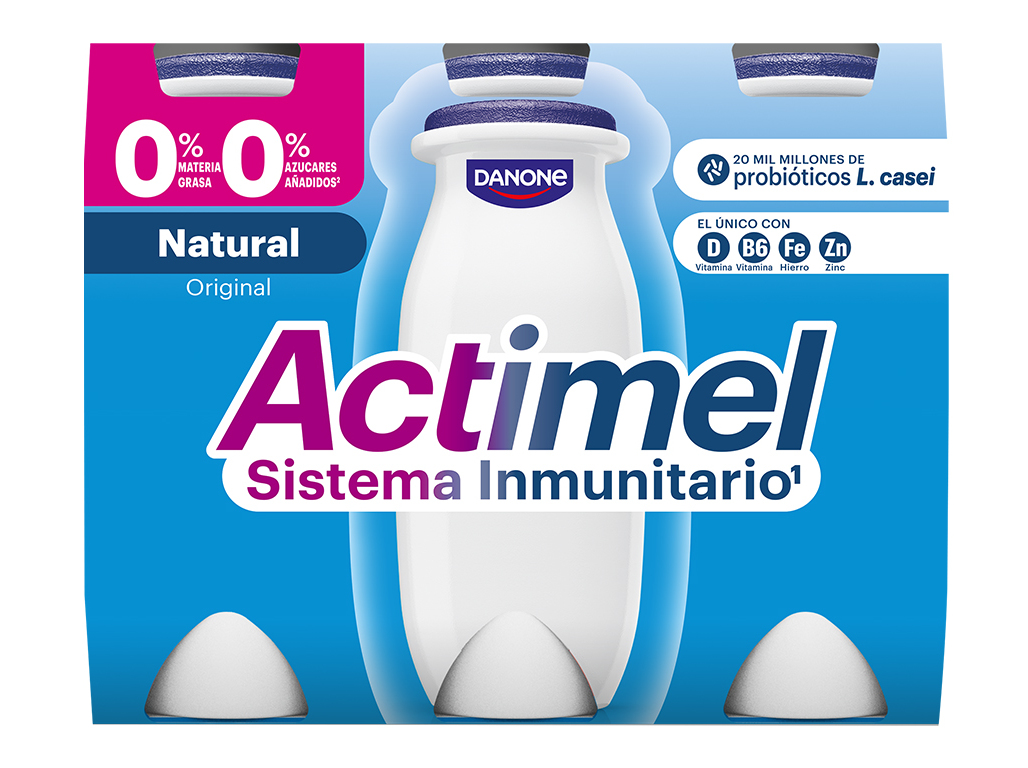 PROBIÓTICO ACTIMEL NATURAL 0% 6X100G