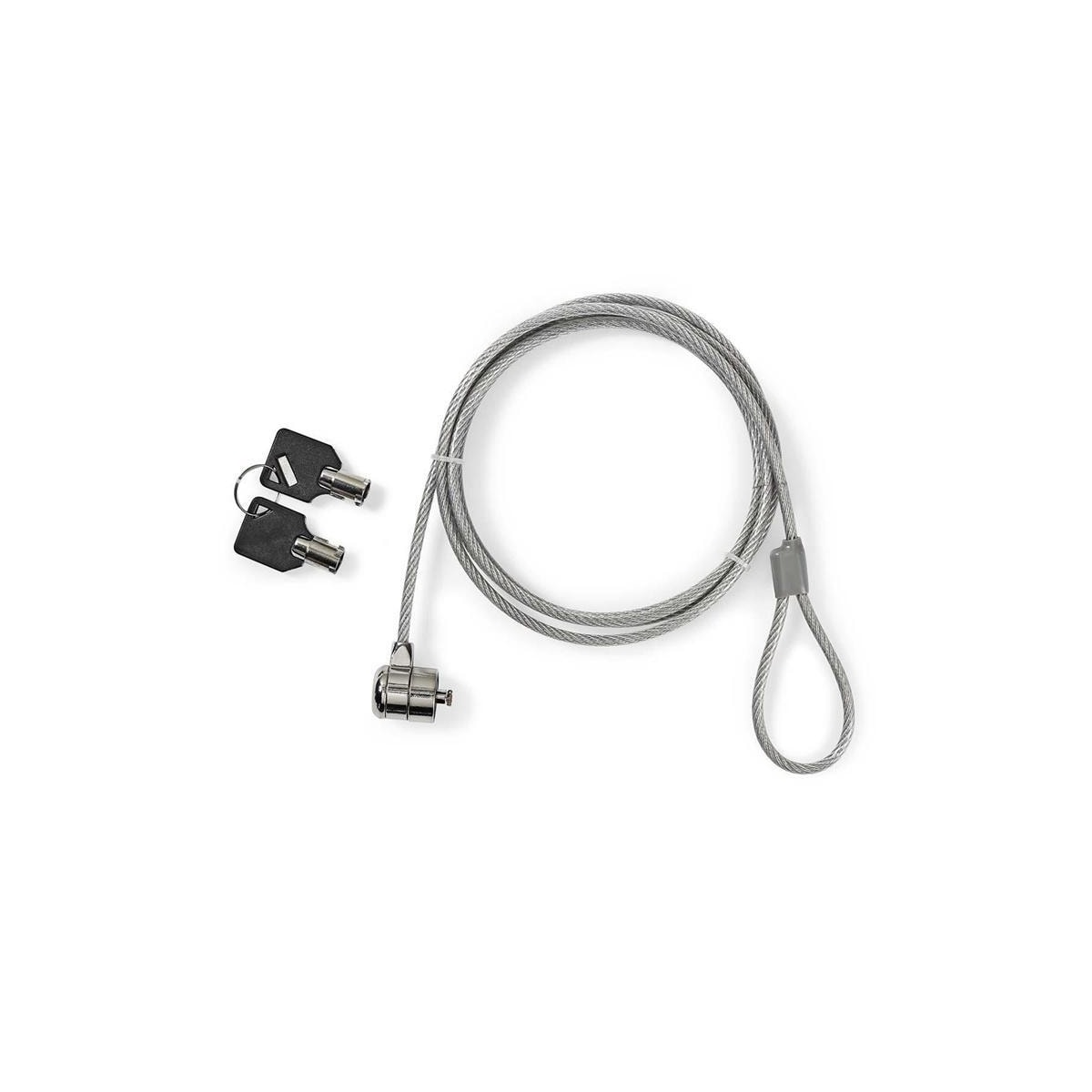 Nedis Notebook Lock | Lås type: Key | 1.80 m | Metall
