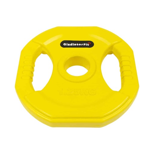 Disco de peso para bomba Gladiatorfit com revestimento de borracha e alças Ø 31mm
