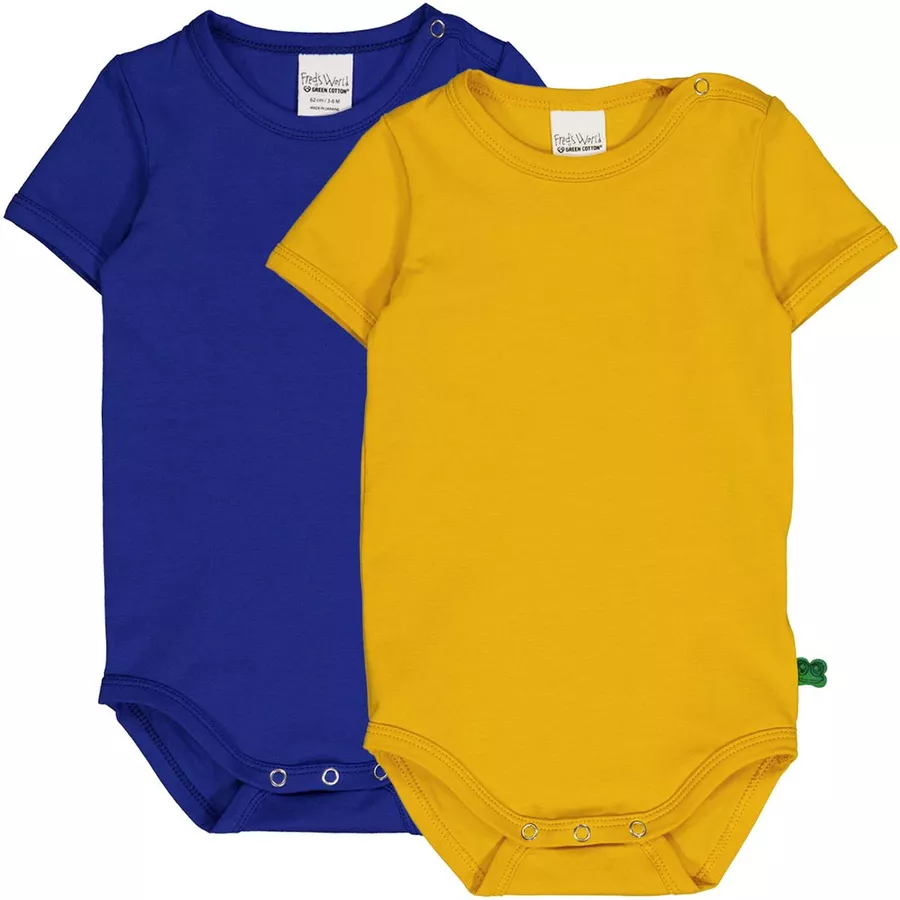 Fred's World Kurzarmbody 2er-Pack SurfYellow