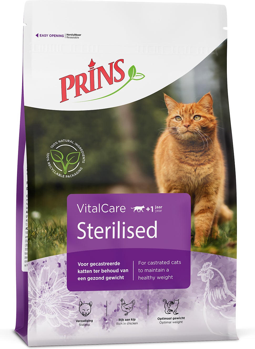 Prins kattenbrokken Vital Care Sterilised junior / adult kip 4 kg