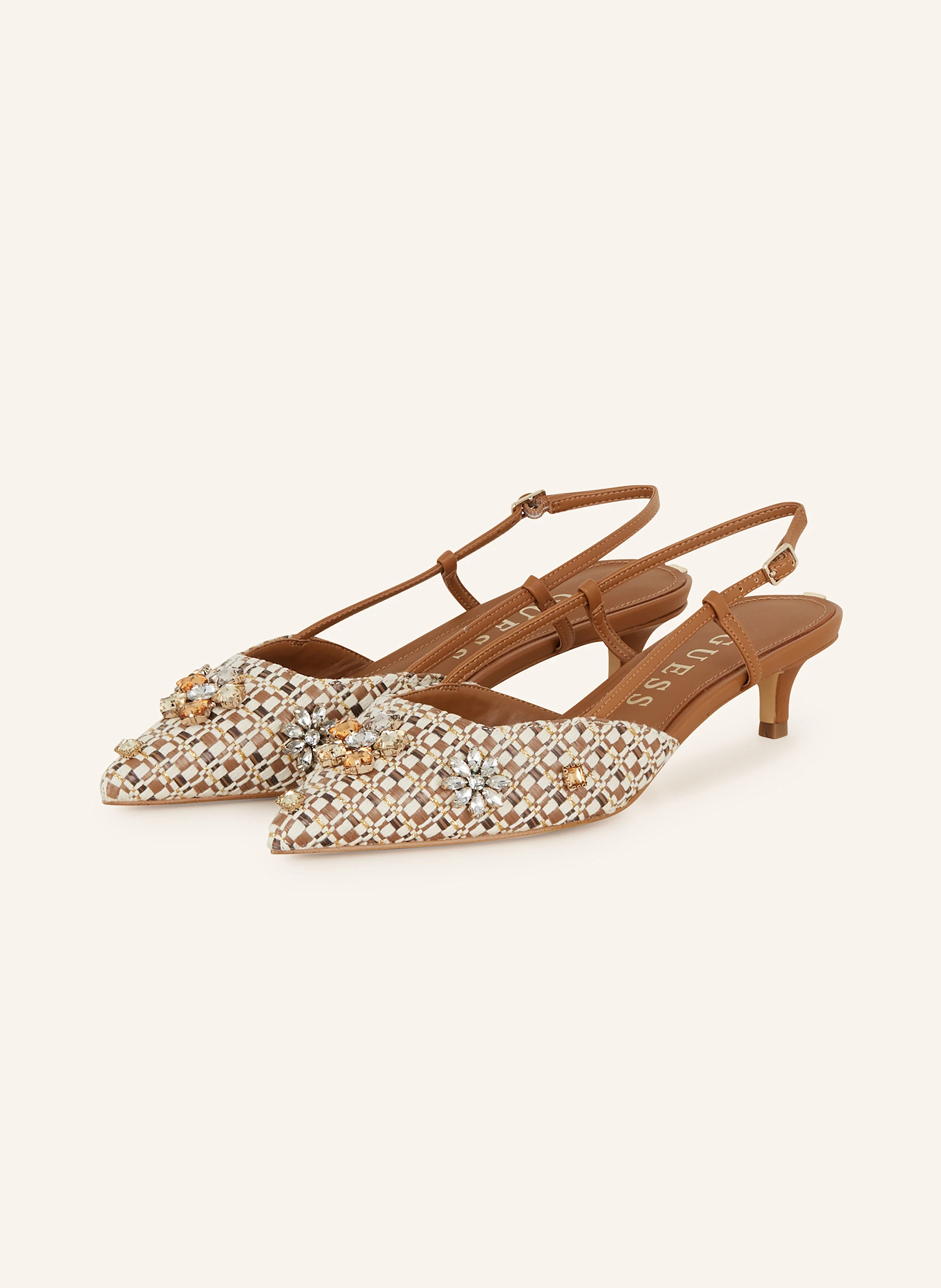 GUESS Slingpumps JESSENY mit Schmucksteinen