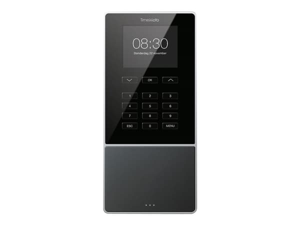 Safescan TimeMoto TM-616 - Tidtakersystem - PIN-kode, RFID - 200 ansatte - Ethernet, USB, Wi-Fi - svart/grå