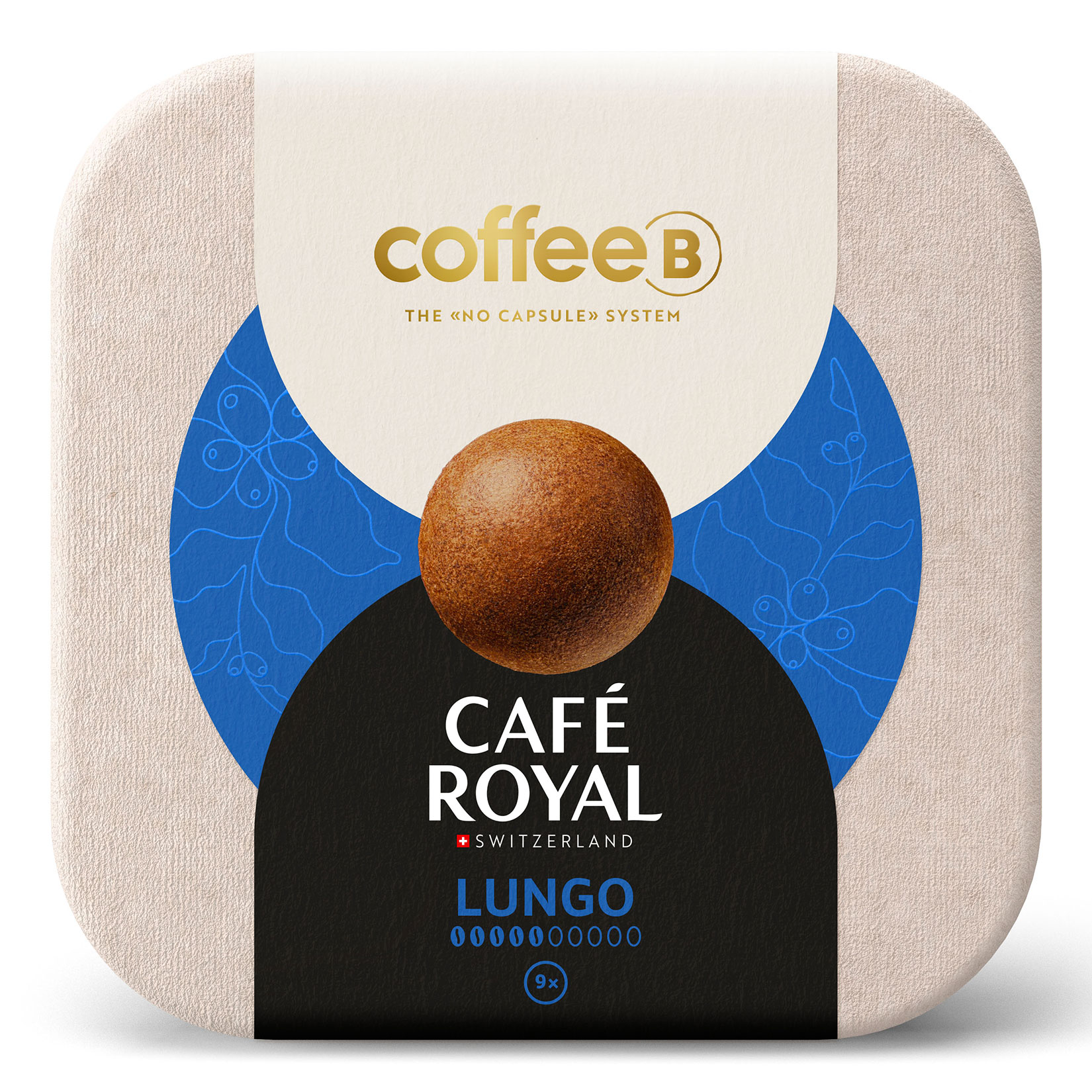 CoffeeB by Café Royal Lungo 9 Coffee Balls 51g, 10er Pack