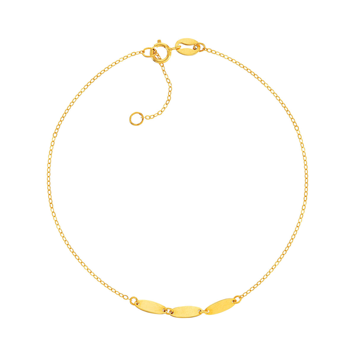 Bracelet or 375 jaune 18.5cm