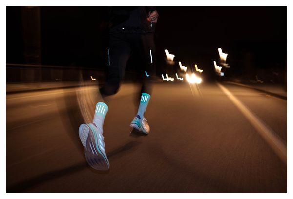 Chaussettes running Incylence High-Viz V3 Bleu fluo