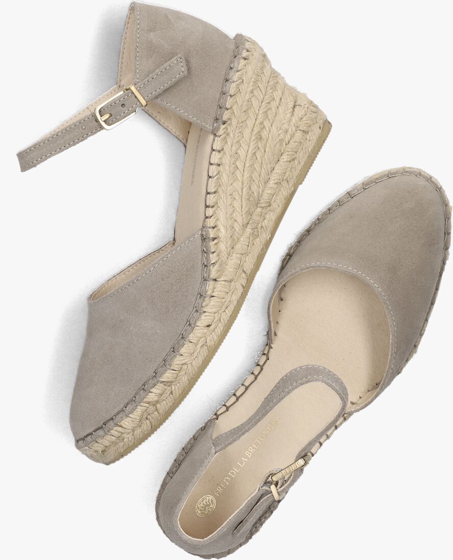 FRED DE LA BRETONIERE taupe fred de la bretoniere espadrilles 153010267