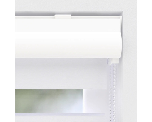 Soluna verduisterend dubbel rolgordijn D-R6 met cassette, wit, 40x175 cm